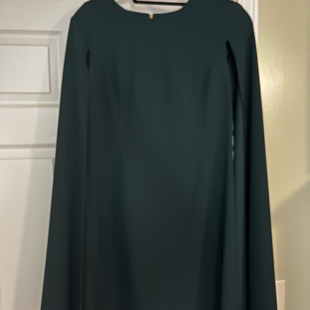 Calvin Klein Dark Green Long Sleeve Dress